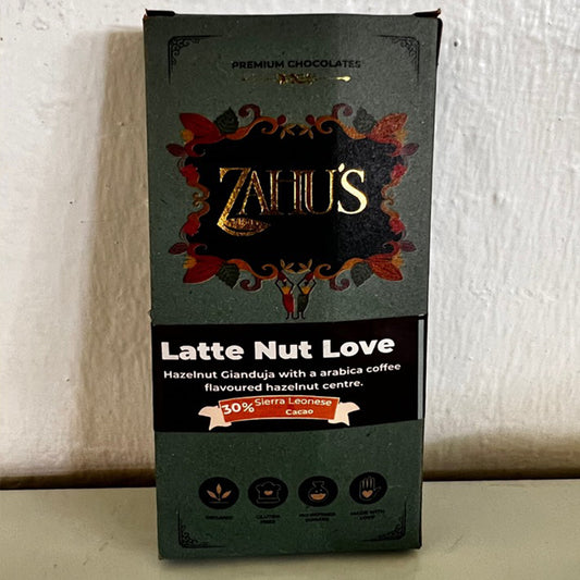 Latte nut love - milk chocolate with hazel nut hianduka  arabica coffee
